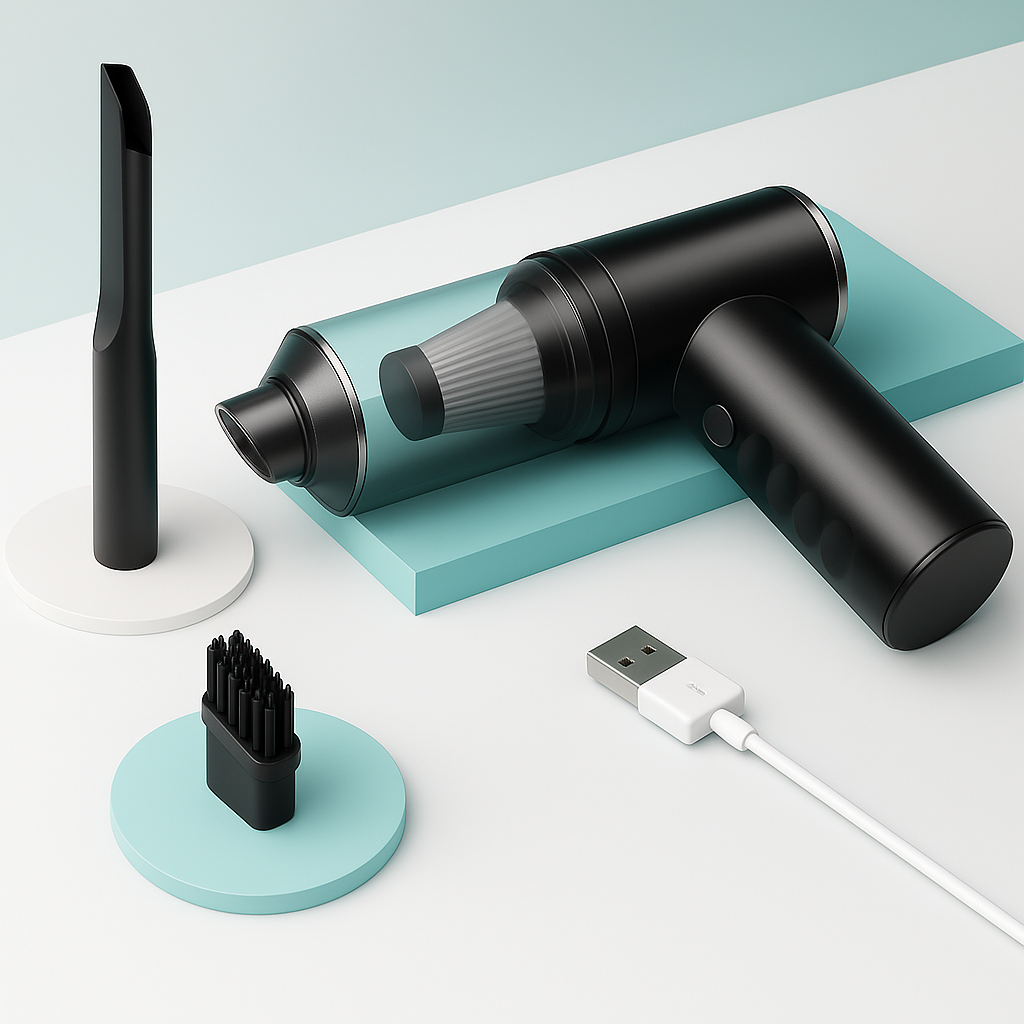 Mini Aspiradora Portátil 3 en 1 - !Tu limpieza siempre a mano!